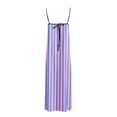 thumbnail image 4 of WILLBEST Robes du Dimanche pour Femmes Robe Maxi Contrastée Bretelles Spaghetti Tenues d'Été Voyage Sans Manches Longues Robes, 4 of 5