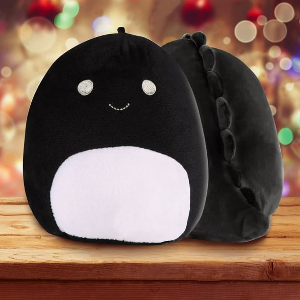 Muñeco de peluche HUOGUO, dinosaurio negro, 20 cm, para niños