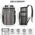 thumbnail image 2 of Bohemian Cooler Backpack – Leakproof Insulated Double Compartment Bag, Tribal Patterned, Earthy Artistic Style Lunch Backpack for Outdoor Trips, Office, 2 of 6