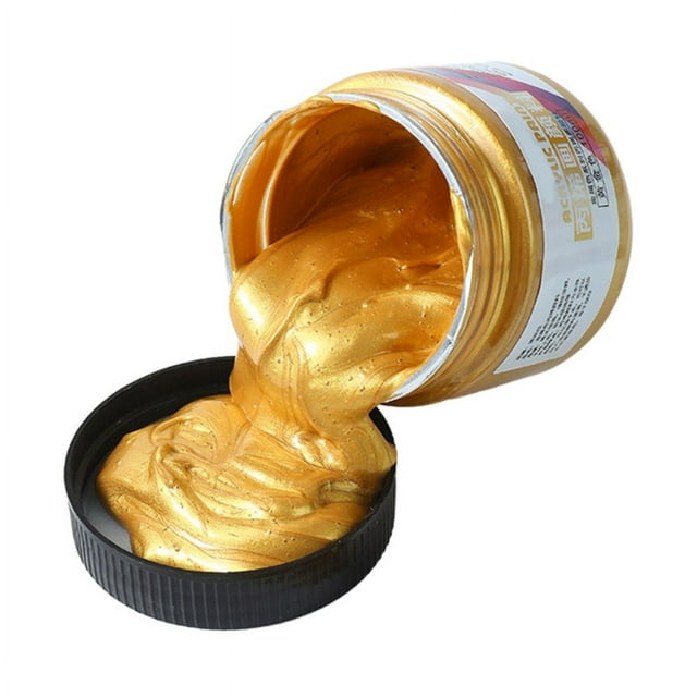 HLONK Metallic Acrylic Paint Waterproof Metallic Paints Rich Pigments Acrylic Colors