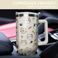 thumbnail image 6 of 40 oz Tumbler with Handle and Straw Lid, Cute Cat Insulated Cup, Double Vacuum Leak Proof Coffee Travel Mug, Stainless Steel Water Bottle Gifts for Women Men, 6 of 6