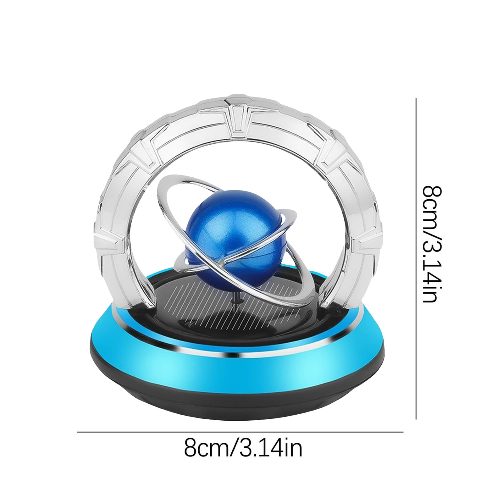 Désodorisant Solaire Voiture Hélicoptère – Ventilateur Rotatif Avec Huile Parfumée, Décoration Pour Tableau De Bord - 11