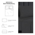 thumbnail image 2 of Juego De Sábanas Mainstays Matrimonial GRIS OXFORD CRUCES, 2 of 4