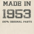 thumbnail image 2 of CafePress - MADE IN 1953 100 PERCENT ORIGINAL PARTS Tote Bag - Unisex Canvas Tote Bag, Beige, 1-Piece, 2 of 6