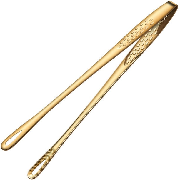 3 pinzas de acero inoxidable para parrilla, pinzas de cocina japonesas coreanas, pinzas de cocina, herramienta para ensalada, pescado, barbacoa, buffet (11 pulgadas)