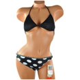 thumbnail image 1 of Hula Honey Womens Polka Dot 2 Pièces Bikini, Noir, X-Small, 1 of 2
