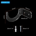 thumbnail image 2 of Unique Bargains Light Saber Stand Wall Mount Acrylic Light Sword Display Holder Baseball Bat Rack, Clear 2 Pairs, 2 of 6