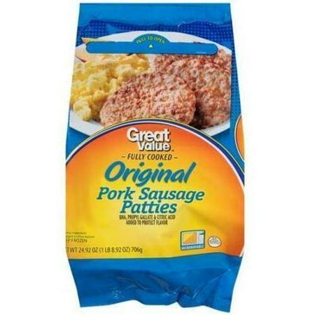 Great Value Original Breakfast Sausage 24 92 Oz Great Value Original Breakfast Sausage 24 92 Oz