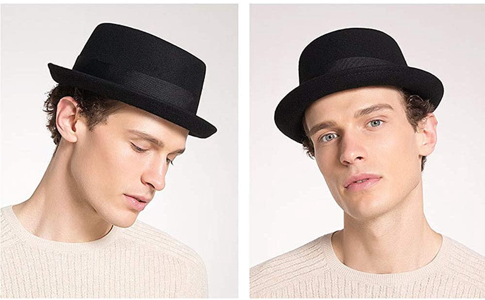 Pork Pie Hat 100% Wool Felt Men's 
