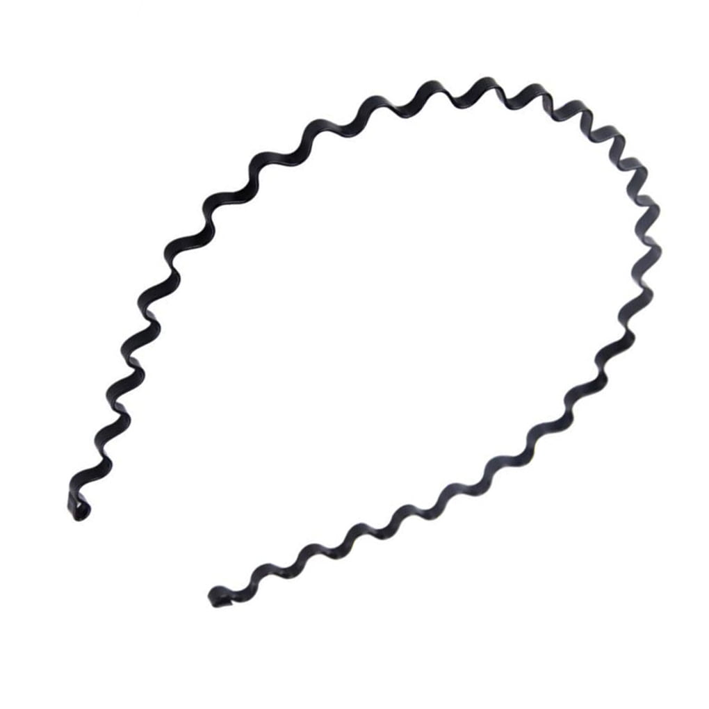 Unisex Simple Hair Wavy Hoop Women Men Face Washing Metal Curl Straight Hair  Band Headband - Walmart.com