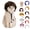 Color-C, variant on Dog Cat Wig Costume, Adjustable Pets Hairpiece for Halloween| Soft Silk Material, Adjustable Straps, Lightweight Fit for Small Medium Dogs and Cats for Halloween Photos Parties