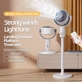 thumbnail image 5 of 3-in-1 USB Floor Fan, Vertical/Handheld/Desktop, Fully Automated Oscillating Head, Shake-Head Function, 3 Adjustable Heights, Portable Cooling For Home & Office, 5 of 9
