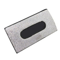 Car Sun Visor Tissue Box, Crystal Sparkling Napkin Holder for Car Interior, Tissue Box Organizer for Vehicle Front Seat and Car Accessory Storage