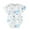 White D, variant on QSXADF Newborn Bodysuits Infant Girls Rompers Lightweight Floral Graphic Short Sleeve Bodysuits Infant Outfits