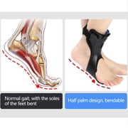 Drop Foot Brace – Fixed Air Cushion Ankle Support, Comfortable Fit for Walking Assistance, Designed for Hemiplegia & Stroke Recovery(Right foot,M)