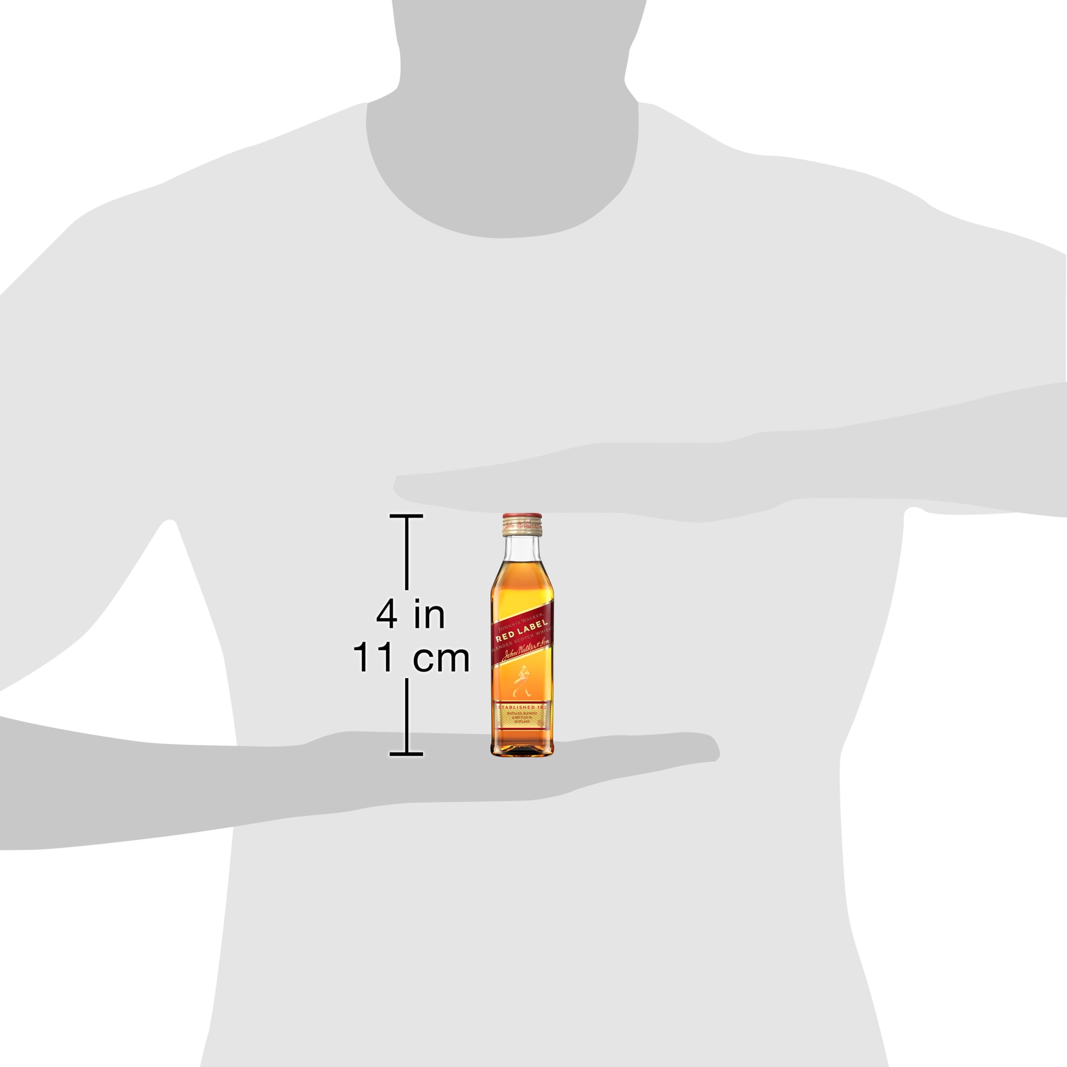 Johnnie Walker Red Label 50mL, 40% ABV - Walmart.com