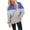 Blue, variant on Scyoekwg Women'S Sweatshirts Hoodies Long Sleeve Fall Trendy Casual Loose Color Block Graphic Sweatshirt Hooded Drawstring Sweatshirt Pocket Pullover(Hot Pink,L)