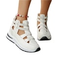 thumbnail image 3 of KEVCHE Womens Openwork Breathable High-Top Thick Sole Sandals, Orthopedic Platform Sneakers with Arch Support, Hollow Out Wedge Casual Dress Summer Shoes for Women, 3 of 5