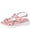 Pink, variant on ShiShine Womens Hollowed Out Sandals Ankle Strap Lightweight Comfortable Beach Walking Sandals for Spring Summer