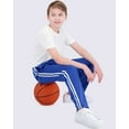 thumbnail image 5 of Real Essentials 3 Pack: Boys' Tricot Open Bottom Fleece-Lined Sweatpants with Pockets, 5 of 7