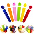 thumbnail image 2 of 6pcs Random Color Silicone Ice Cream Mold Ice Shapes Ice Shapes Ice Bags Ice Cream Water Ice Cream, 2 of 5