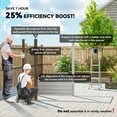 thumbnail image 4 of Outsunny 8 x 4FT Metal Garden Storage Shed with 2 Vents, Oak, 4 of 10