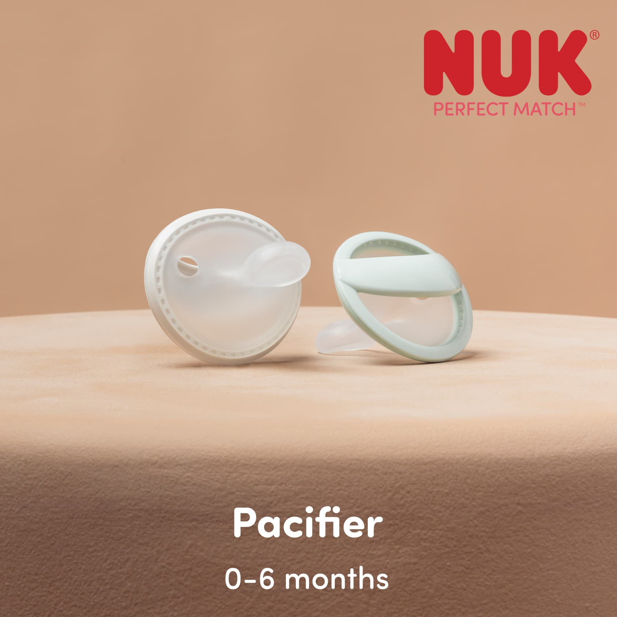 (2 pack) NUK Perfect Match Pacifier, 0-6 months, 2 Pack