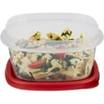 thumbnail image 4 of Rubbermaid Easy Find Lids Food Storage Container, 5 Cup, Racer Red 1777087, 4 of 6