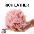 thumbnail image 2 of Esponja de baño WhaleLife Loofah para mujeres y hombres, paquete de 4 (rosa), 2 of 9
