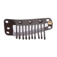 thumbnail image 4 of Clips a presión Macarena para extensiones de cabello acero Inoxidable 3.6cm Marrón claro, 4 of 8