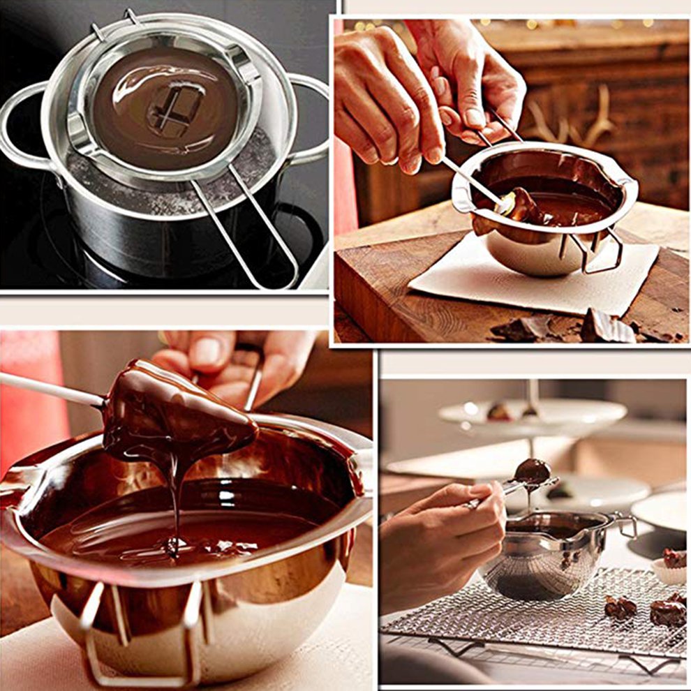 TINGYI Stainless Steel Double Boiler Chocolate Butter Universal Melting