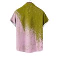 thumbnail image 5 of Styesk T-Shirts pour Homme Mode Décontractée Col Rabattu Imprimé Manches Courtes Chemise Blouse, 5 of 5
