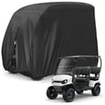 thumbnail image 1 of Funda para carrito de golf KISEER para 4 pasajeros impermeable 420D (negra), 1 of 8