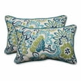 thumbnail image 3 of Pillow Perfect 585840 Indoor-Outdoor Zoe Mallard Rectangular Throw Pillow, Blue - Set of 2, 3 of 3
