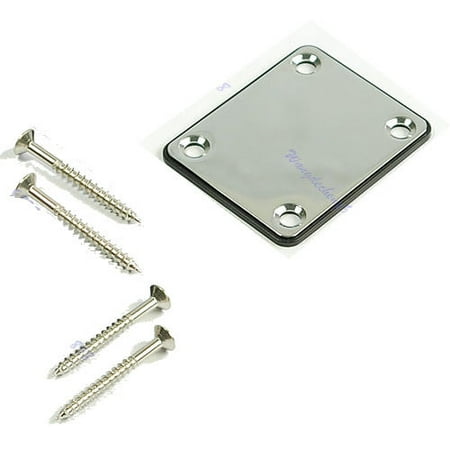 

HeroNeo 1Set Guitar Neck Joint Plate W/ 4 Screw For FD St TL Chrome
