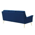 thumbnail image 4 of Modway Chesapeake Performance Velvet Sofa, Blue, 4 of 5