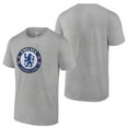 thumbnail image 3 of Icon Sports Licensed Chelsea FC Big Logo Cotton T-Shirt Adult Size - Heather Gray, Small, 3 of 3