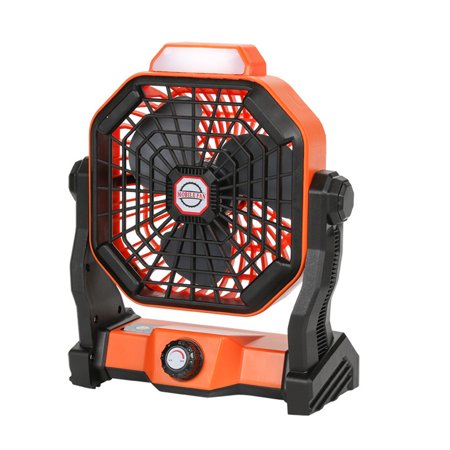 

2021 Portable Camping Ceiling Desk Fan Novelty LED Light Rechargeable Fan With Remote Control For Outdoor Camping Home Office Movable Orange