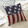 thumbnail image 4 of 4th of July Memorial Day Pillow Covers 16x16 Set of 2, American Day Patriotic Retro Star and Stripe Decorative Throw Pillowcase Independence Day Cushion Cover for Sofa Couch LivingRoom Decor, 4 of 6