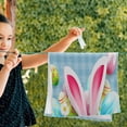 thumbnail image 2 of Easter Eggs Hand Towels 2 PCS, Funny Ears Kitchen Towel Ultra Soft and Highly Absorbent,Decorative Fingertip Face Towel for Bathroom Hotel, 28.3"x14.4", 2 of 4