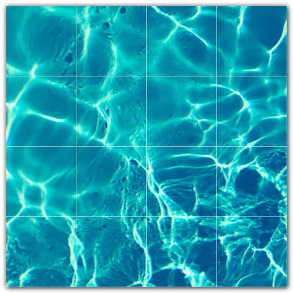 Picture-Tiles.com: Coral Ceramic Tile Wall Mural WAL500415-44S. 17"W x 17"H using (16) 4.25" x 4.25" Ceramic Tiles-Satin Finish