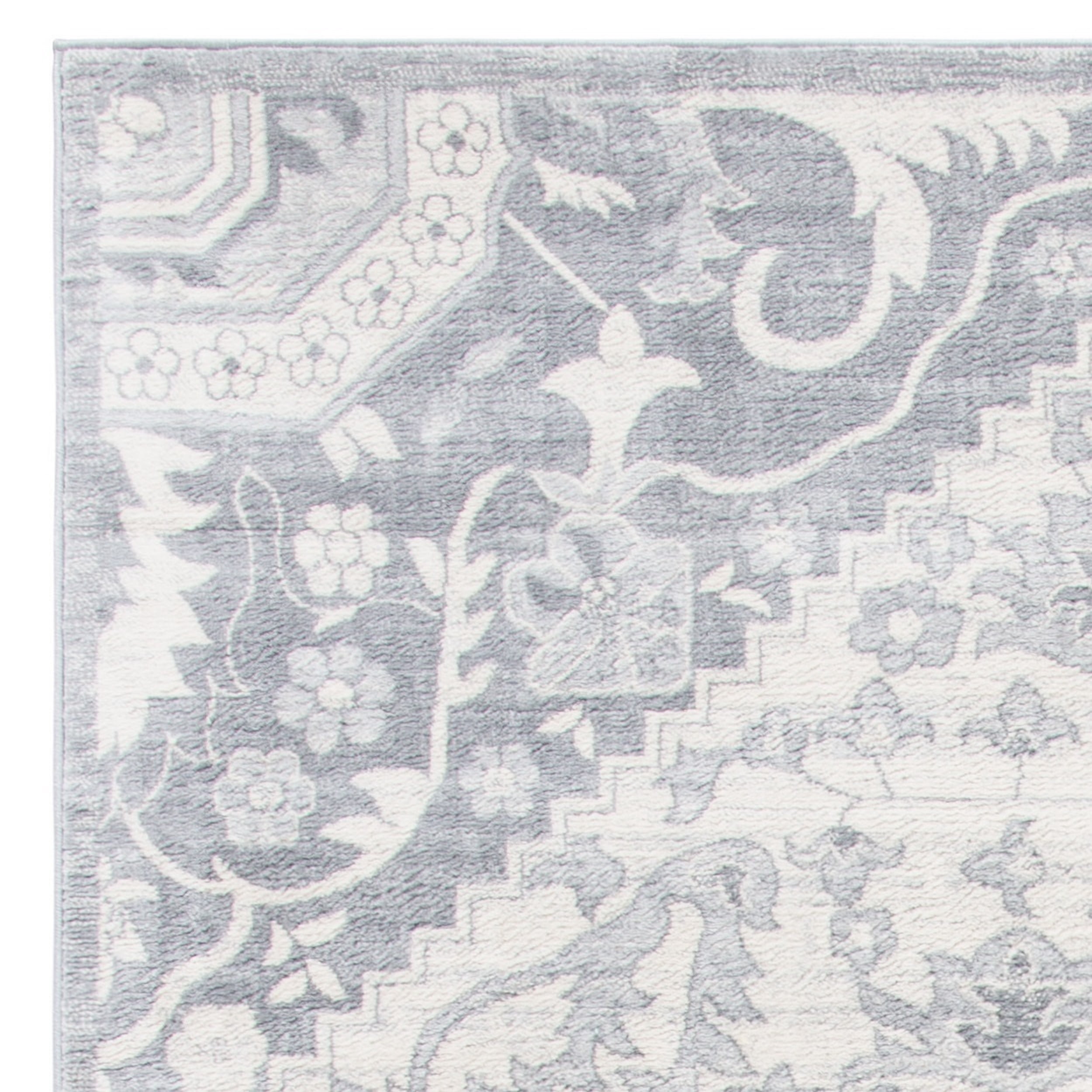 SAFAVIEH Brentwood Felix Floral Area Rug, 11' x 15', Grey/Cream