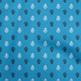 thumbnail image 1 of oneOone Velvet Medium Blue Fabric Block Quilting Supplies Print Sewing Fabric By The Yard 58 Inch Wide-EO, 1 of 1
