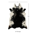 thumbnail image 5 of Linon Faux Cow Hide Area Rug Collection, Black and White, 5' x 6'6", 5 of 5