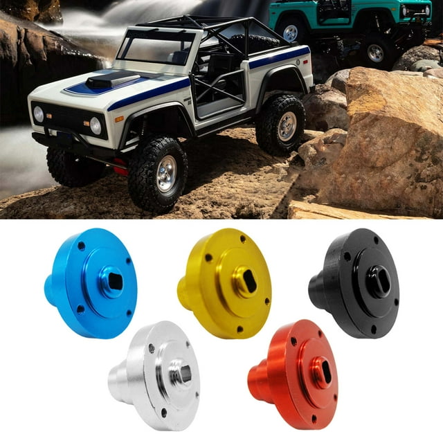 VONKY Aluminum Diff Direct Axle Diff Case For 1/10 AXIAL SCX10 Crawler SCX0034 Improve Durability Black 1Set