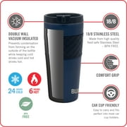 BUILT Morgan 20 oz Stainless Steel Double-Walled Insulated Tumbler Water Bottle, Cherry Red