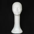 thumbnail image 2 of Meoldis Female Long Neck Foam Mannequin Head, White Foam Wig & Hat Display Stand for Photography and Styling, 2 of 7