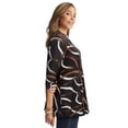thumbnail image 2 of Jessica London Women's Plus Size Swing Tunic Oversized Long Blouse, 2 of 4