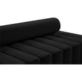 thumbnail image 6 of Meridian Furniture Melody Black Velvet Sofa, 6 of 10