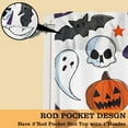 thumbnail image 4 of Halloween Kitchen Curtains Ghost Curtain for Dining Room Tier Curtains Halloween Rod Pocket Window Drapes Set of 3 Curtains for Kitchen Decor, 4 of 6